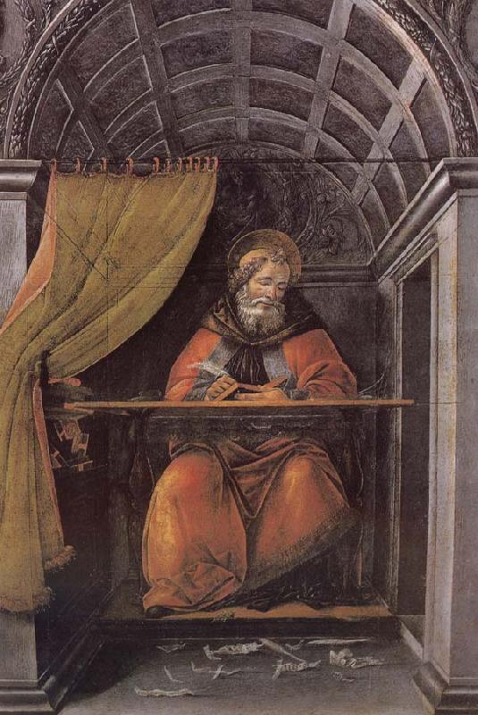 Sandro Botticelli Writing characters of St. Sting oil painting image